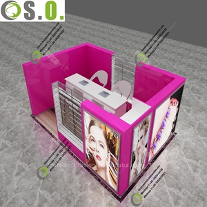 ディスプレイキャビネット付きの新しいデザインのネイルバーキオスクのデザイン - Product Image 3