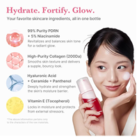 Siero Viso Coreano PDRN Pink Collagen Bubble 95ml Illuminante e Rassodante Purezza 99%