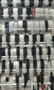 Ái lực tùy chỉnh Rèm màu đen ren TRIM nhà máy guipure thêu hóa chất ren biên giới cho khăn trải bàn ăn mặc áo choàng dupatta - Product Image 6