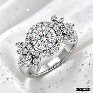 S925 Personalizado | 9K | 14K | Anillo de Boda Romántico de Oro Sólido de 18K con Diamante Cultivado en Laboratorio de 1ct, Certificado IGI, Calidad VVS-VS, Corte Brillante, para Fiesta - Product Image 3