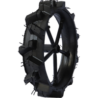 JIUYU 400*11mm 510*100mm 550*11mm Roue de transplanteur de riz agricole, jante en caoutchouc massif, pneu de tracteur, motoculteur, garantie de 2 ans