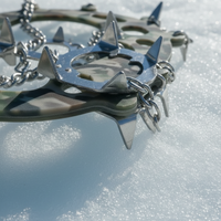 Crampons en acier pour l'alpinisme, équipement de traction pour la randonnée hivernale