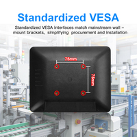 Moniteur tactile 9,7 pouces directement de l'usine, 1024x768 VGA HD-MI USB DP VESA 75x75 pour POS et affichage en magasin