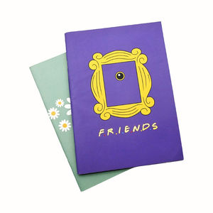 Carnet de notes portable format mini violet avec reliure à points et logo doré pour prise de notes personnelles – Vente en gros - Product Image 1