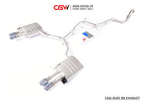 Système d'échappement actif avec silencieux et catalyseur intégré pour <span class=keywords><strong>Audi</strong></span> A4/<span class=keywords><strong>A5</strong></span> B9 3.0T 2016-2024 avec valves électriques - Product Image 3