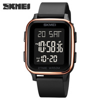 SKMEI 1858 Sport uhr für Herren Wasserdichter Countdown Elektronische LED-Anzeige Digitale Armbanduhren Herren uhr Reloj Hombre
