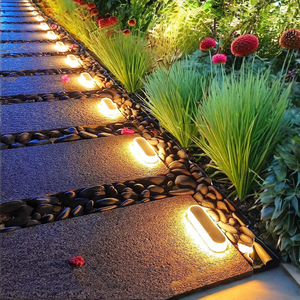 Lot de <span class=keywords><strong>4</strong></span> lampes solaires LED étanches IP68 pour marches, éclairage extérieur automatique pour allées, couloirs, portes et garages - Product Image 2