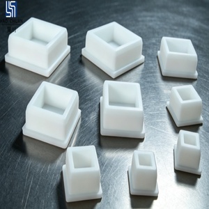 Bouchon d'extrémité carré en silicone sur mesure, étanche aux hautes températures, amortissant les chocs, joint en caoutchouc pour tuyaux, pièces automobiles et industrielles - Product Image 1
