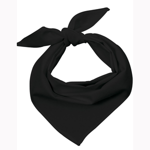 Foulard Triangle Teint en Noir et Blanc pour <span class=keywords><strong>Homme</strong></span> Adulte, Couleur Unie Mélange Coton-Polyester pour Printemps - Product Image 5