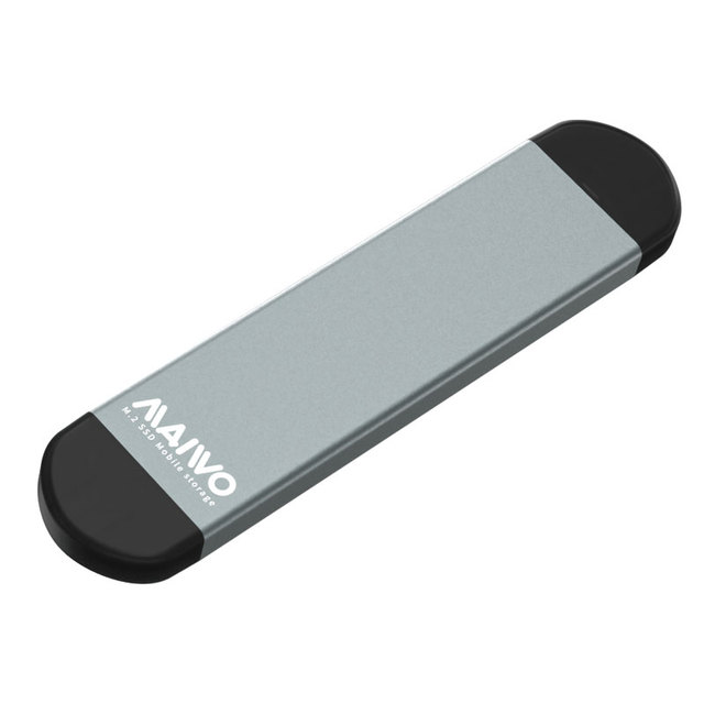 Dual Protocol NVMe and External SATA 10Gbps USB Adapter with USB-A and USB-C Aluminum M.2 SSD Enclosure