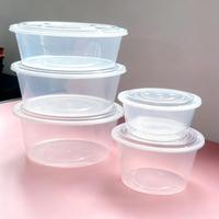 Contenants alimentaires en plastique transparent, compatibles micro-ondes, boîte à emporter pour la restauration rapide avec couvercle pour l'emballage de pâtes, fruits et légumes