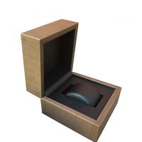 Boîte à montre en bois personnalisée en gros d'usine avec logo, doublure en cuir, pour homme et femme, emballage cadeau, étui à montre vintage