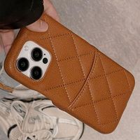 Casing Ponsel Slot Kartu Desainer Mewah untuk iPhone 18 17 16 15 14 Pro Max Harga Terjangkau Penutup Kulit PU