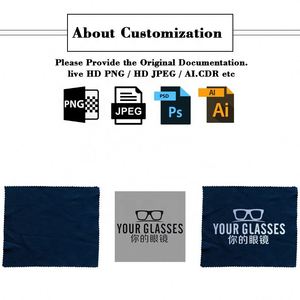 Chiffonnette de nettoyage pour lunettes Xd739 personnalisable avec logo, en microfibre, pour lunettes de vue et de soleil - Product Image 2