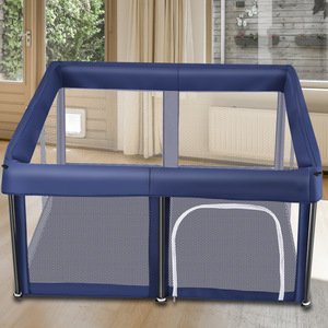 Modern stil katlanabilir plastik oyun parkı kapalı/açık bebeğin oyun arkadaşı ev oturma odası ve yatak odası için emekleme paspası çit ile - Product Image 6
