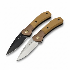 Couteau de poche personnalisable FB144 HK de qualité OEM, lame pliante en acier inoxydable ultra-affûtée, manche G10, 19 cm, épaisseur 3 mm, pour le camping - Product Image 1