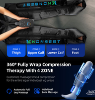 Masseur pneumatique à compression à 4 chambres pour les jambes, pour le drainage lymphatique, l'œdème lymphatique, machine de pressothérapie pour la circulation sanguine