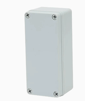 Boîtier de jonction étanche en ABS avec couvercle à vis, peint, pour installation électrique avec piliers de montage internes