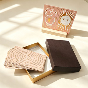 Baraja de Cartas de Oráculo Personalizadas al por Mayor con Caja, Impresión con Borde Dorado, Tarjetas de Afirmación Estéticas para Tiendas de Regalos Espirituales - Product Image 1