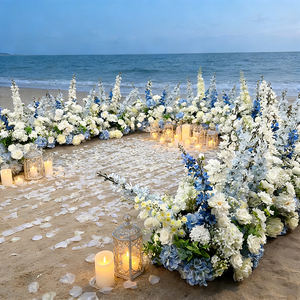 Decoración Realista para el Pasillo de Boda al por Mayor, Flores Artificiales para el Pasillo, Artículos de Decoración para el Día de la Madre - Product Image 1