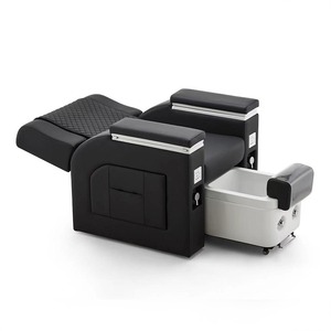 Fauteuil de pédicure robuste en cuir PU, inclinable électriquement, pour salon de manucure professionnel - Product Image 1