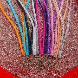 Cross-border diamond-encrusted mobile phone lanyard with name <b>tag</b>, <b>ID</b> card holder, double-sided transparent dual-use card - Product Image 3