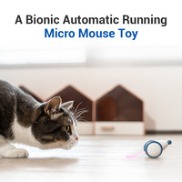 Jouet pour chat Cheerble style moderne bicolore, souris de course, ensemble de griffoirs, jeu de cache-cache, accessoire électronique, aspect réaliste