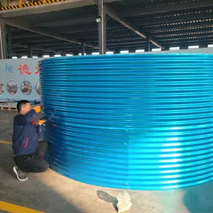 Tanque de irrigação de aço galvanizado, coleção de água-chuva modular para aquacultura, tanque de água-chuva