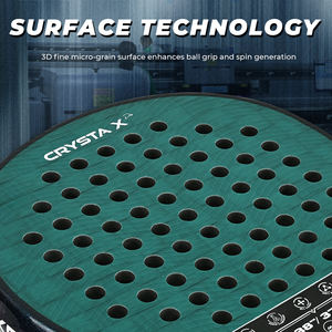 Raqueta de Pádel de Alto Rendimiento, Carbono 18K, Textura 3D, Efecto de Rotación Mejorado, Forma de Lágrima, Hoja de Pádel de Alta Resistencia - Product Image 3