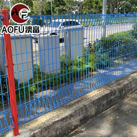 Anping Clôture en treillis soudé galvanisé à chaud de 1.8m avec grille triangulaire BRC