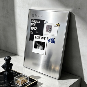 Marco de Fotos Magnético de Acero Inoxidable, Estilo Industrial Moderno y Minimalista, Adhesivo Decorativo <span class=keywords><strong>para</strong></span> Pared con Fotos, <span class=keywords><strong>para</strong></span> Dormitorio o Sala de Estar - Product Image 3