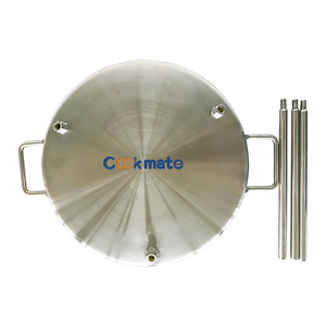 野营篝火 <span class=keywords><strong>Griddle</strong></span> 平圆面格栅顶部不锈钢炒锅 - Product Image 3