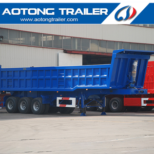 Remorque à trois essieux Aotong, capacité de charge lourde de 60 à 80 tonnes, remorque à benne hydraulique latérale, camion à benne <span class=keywords><strong>arrière</strong></span>, semi-remorque - Product Image 5