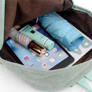 Mochila de pana personalizada, bolsa de pañales escolar, Mochila deportiva informal para niños, mochila de terciopelo para niños - Product Image 6