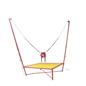 Petit trampoline de fitness intérieur/extérieur équipement de saut à l'élastique simple pour parc d'attractions pour enfants aire de jeux extérieure