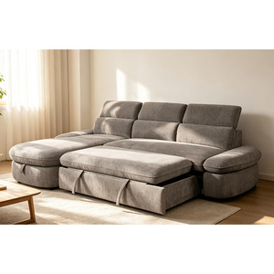 Canapé-lit d'angle OEM en forme de L, convertible deux places avec rangement, pour <span class=keywords><strong>salon</strong></span> - Product Image 1