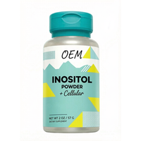 Poudre d'Inositol Instantanée OEM 57g, Nutrition Cellulaire Naturelle, Complément Alimentaire pour Adultes, Marque Privée
