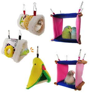 Fashion Bird Hanging Cave Cage Parrot Nest Hammock Hanging Cage Warm Winter Bird <strong>Bed</strong> Small <strong>Pet</strong> House - Product Image 1