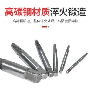 High-Hardness Manual <b>Removal</b> Tool Set Water Pipe Thread Extractor and Coarse Thread Screw Extractor Bolt Screw Remover - Product Image 4