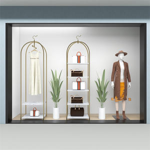 Soporte <span class=keywords><strong>para</strong></span> colgar ropa dorado cromado Estante <span class=keywords><strong>para</strong></span> ropa de acero inoxidable Soporte <span class=keywords><strong>para</strong></span> colgar ropa de metal con diseño de Zapatero - Product Image 4