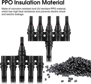 Солнечный Y-образный соединитель 1000 В постоянного тока 30 А IP67, водонепроницаемый от 5 до 1 мм ММФ + FFFFFM PV, солнечная панель, разъем питания, горячая распродажа - Product Image 4