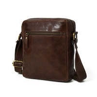 Sac bandoulière en cuir véritable tendance avec deux sangles, compartiments spacieux, bandoulière confortable, élégant et léger