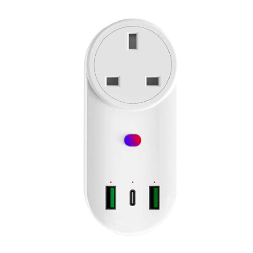 HONPNK Fast Charging WiFi Remote Control USB + Type-C US UK EU Standards 65W GaN Smart Socket Safe & Stylish