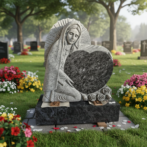 Lápida de granito azul Bahama en venta, proveedor de lápidas en Vietnam, lápida conmemorativa de granito Bahama Blue - Product Image 1