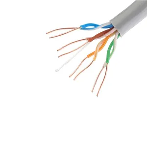 Efisiensi tinggi kualitas baik pemasok kabel UTP FTP kabel Cat5e pelindung jaringan Cat5e kabel Ethernet