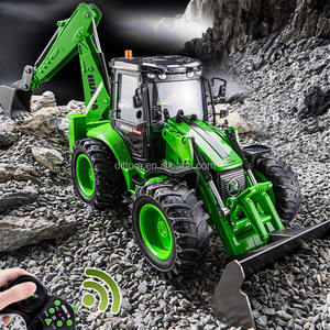 Huina 1579 1/14 2.4G 9CH RC 2in1 chargeur-pelle Bulldozer pelle rétrocaveuse camion d'ingénierie - Product Image 3