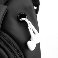 Nouveau sac de poitrine en nylon pour homme, sac messager décontracté grande capacité, sac de motard style coréen, imperméable