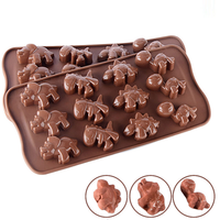Moule en silicone de qualité alimentaire pour chocolat en forme de dinosaure, moule à gâteau en fondant DIY, compatible lave-vaisselle et four