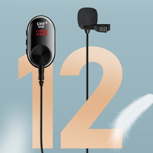 Microfono Lavalier Wireless, microfono professionale per registrazione Video UHF compatibile per iPhone,iPad, Smartphone <span class=keywords><strong>Android</strong></span>, fotocamera DSLR - Product Image 6