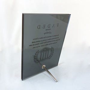 Заводская оптовая продажа черная деревянная табличка на заказ Гравировка черный кристалл сертификат MH-NJ00837 таблички - Product Image 5